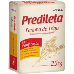 Farinha de Trigo Predileta Saco com 25kg – R$ 36,74 - produto alimentício para atacado
