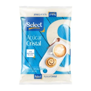 Açúcar Cristal Select 5kg – Fardo com 6 Unidades – R$ 55,93 - produto alimentício para atacado